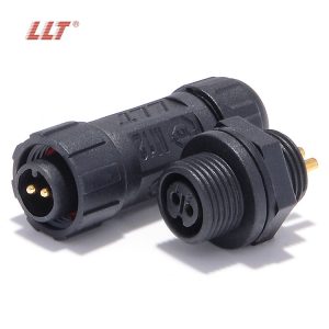M12 female rear panel mount waterproof connector