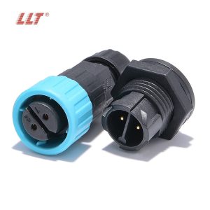 LLT M16 push lock male front panel mount waterproof connector