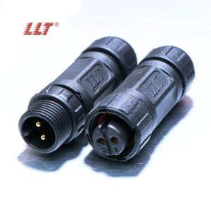 M12 thread male female assembly waterproof connector