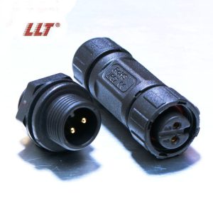 M12 male rear panel waterproof connector