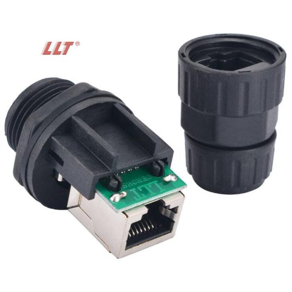LLT M19 RJ45 panel mount waterproof connector - Image 8