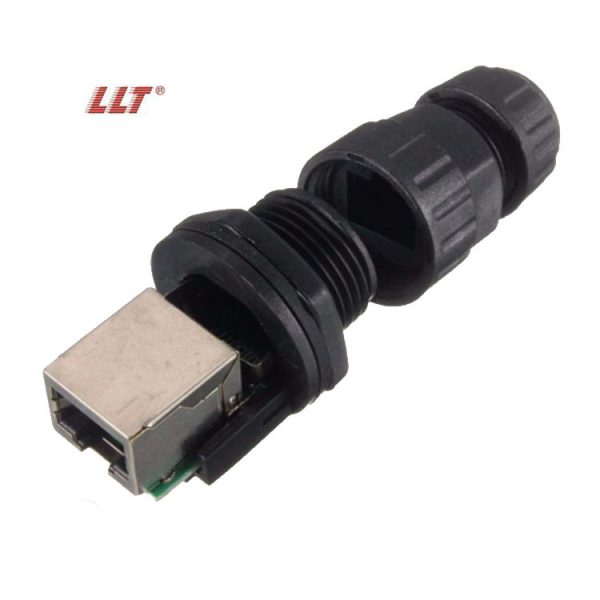 LLT M19 RJ45 panel mount waterproof connector - Image 4