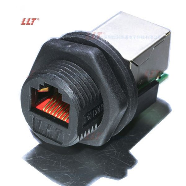 LLT M19 RJ45 panel mount waterproof connector - Image 5